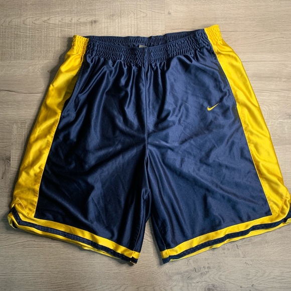 Nike | Shorts | Nike Vintage Blue Gold 